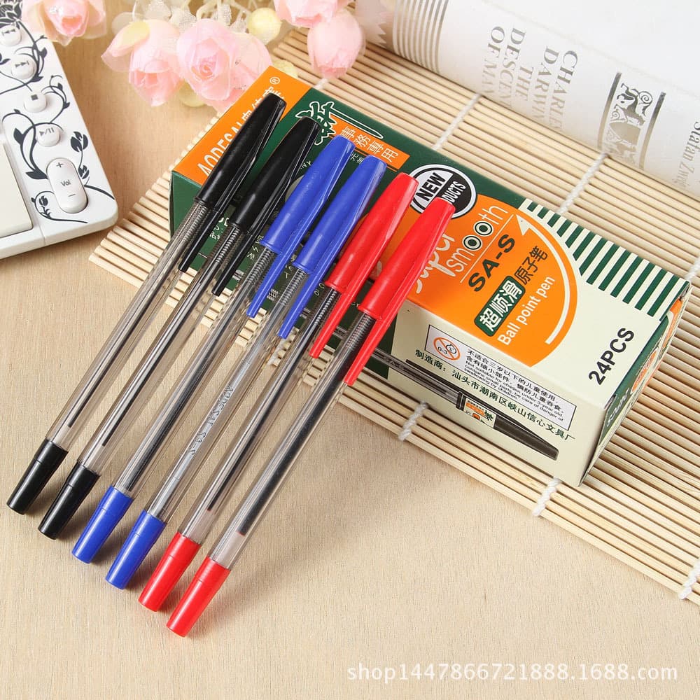 Factory direct sales wholesale SA-S black blue red affairs special ballpoint pen writing smoothly and smoothly ball pen