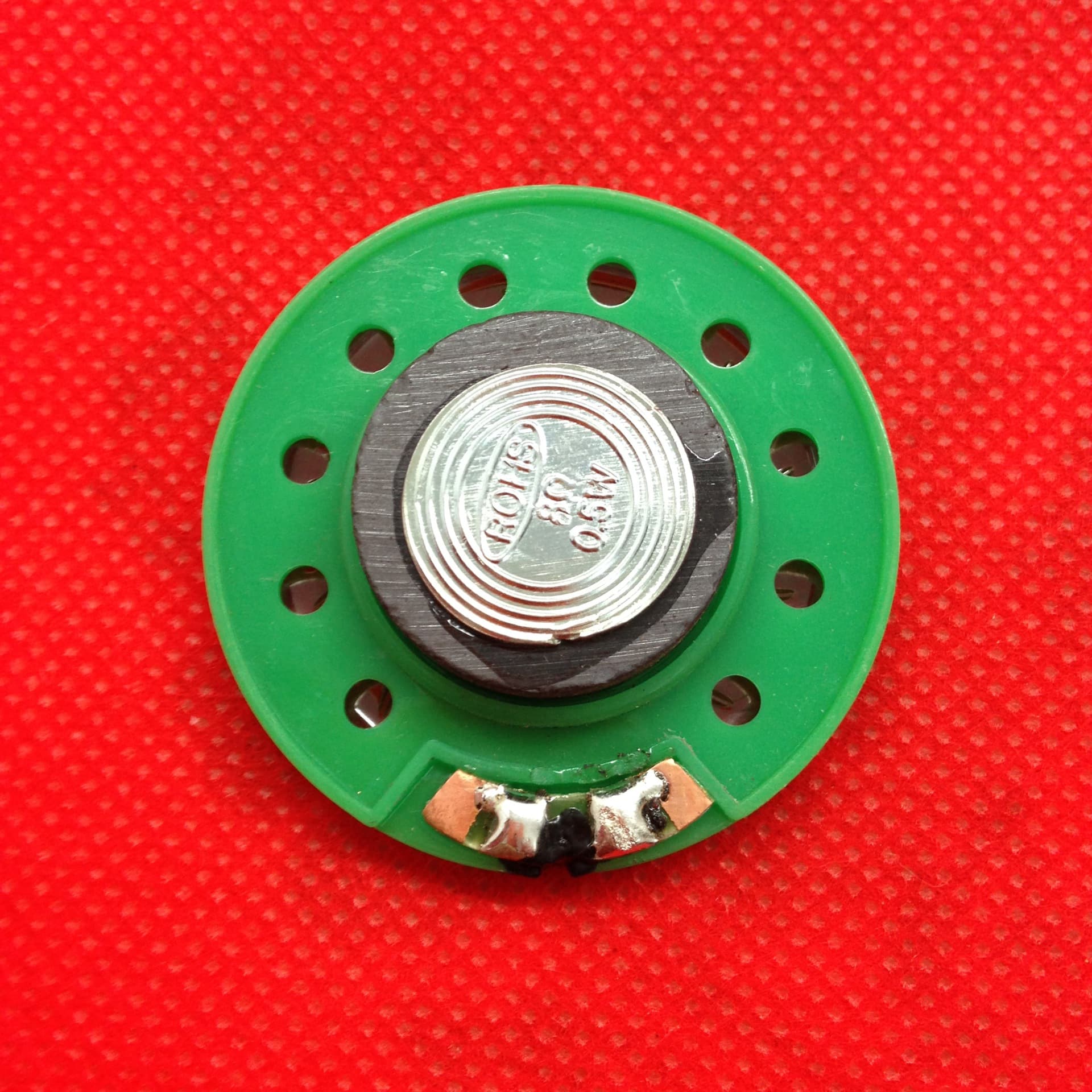 [Authentic] Hongkai Electronics Factory supplies external magnet eco-friendly 40mm plastic paper cone speaker, 8 ohm 0.5 watt for toys