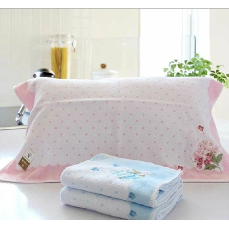 KingShore Fresh Embroidered Lace Rose Pure Cotton Pillow Towel Soft and Comfortable S2096 Drop Shipping Available