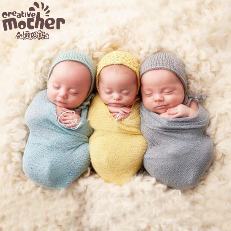 Newborn Photography Wrap Baby Photo Prop Stretch Swaddle Blanket Infant Photography Wrap
