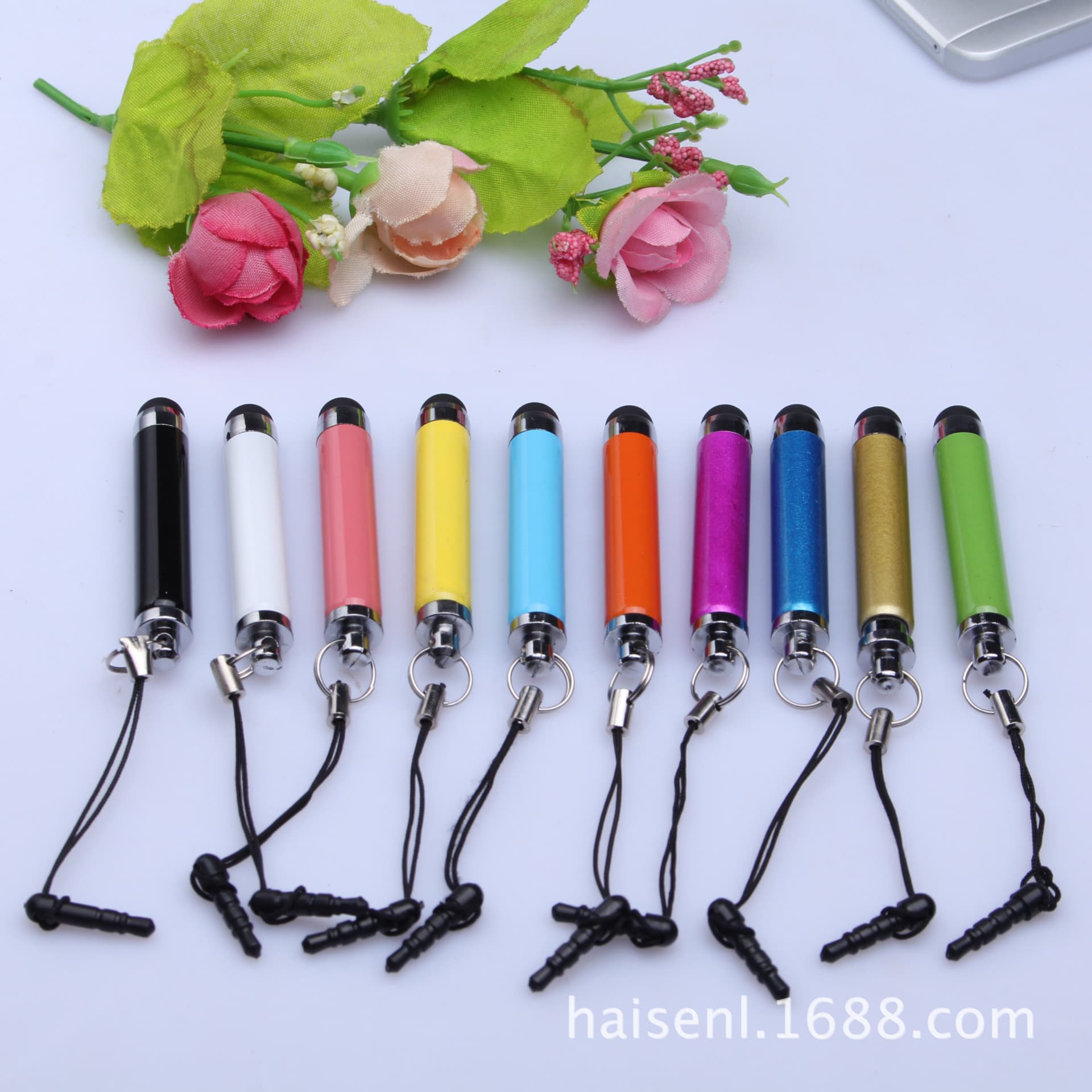 2-section retractable mini capacitive stylus for touchscreen navigation and writing