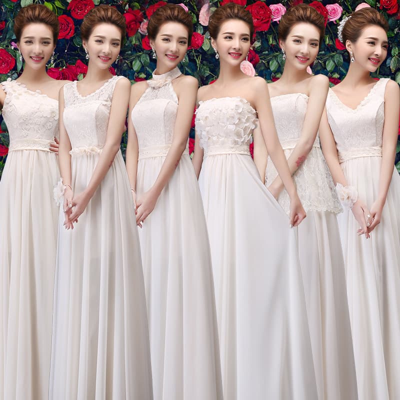Bridesmaid Dress 2026 New Long Style Sister Group Korean Slim Fit Wedding Party Banquet Evening Gown