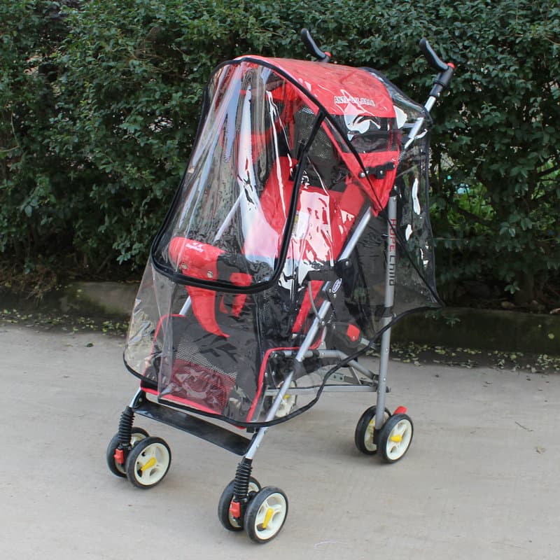 Wholesale Universal Baby Stroller Rain Cover, Child Umbrella Stroller and Pram Wind and Rain Shield