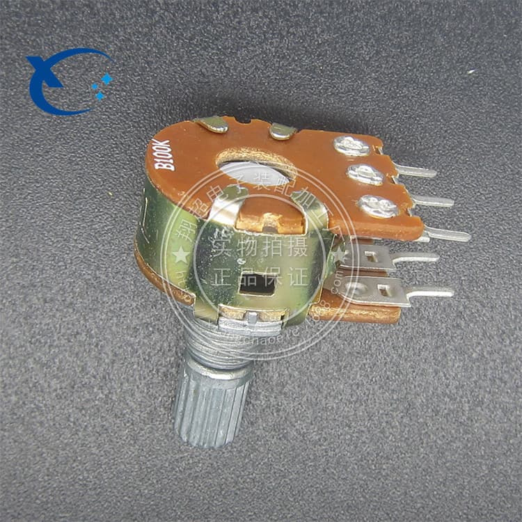 Potentiometer - Electronic Component - Variable Resistor Single Turn 500k Ohm 10 Turns Through Hole Mounting 10mm Diameter