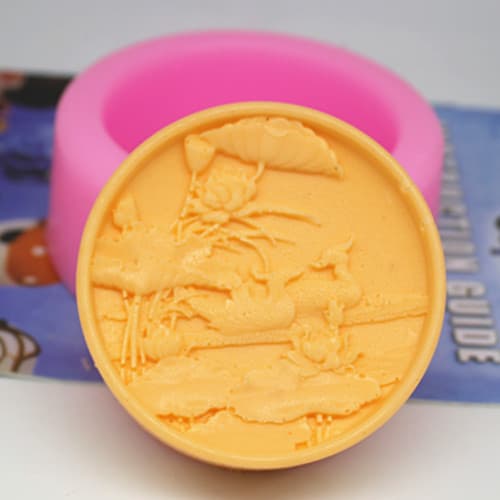 C447 Soap Mold / Handmade Soap Mold / Silicone Mold / Soap Mold / Silicone Soap Mold - Mandarin Ducks Playing in Water