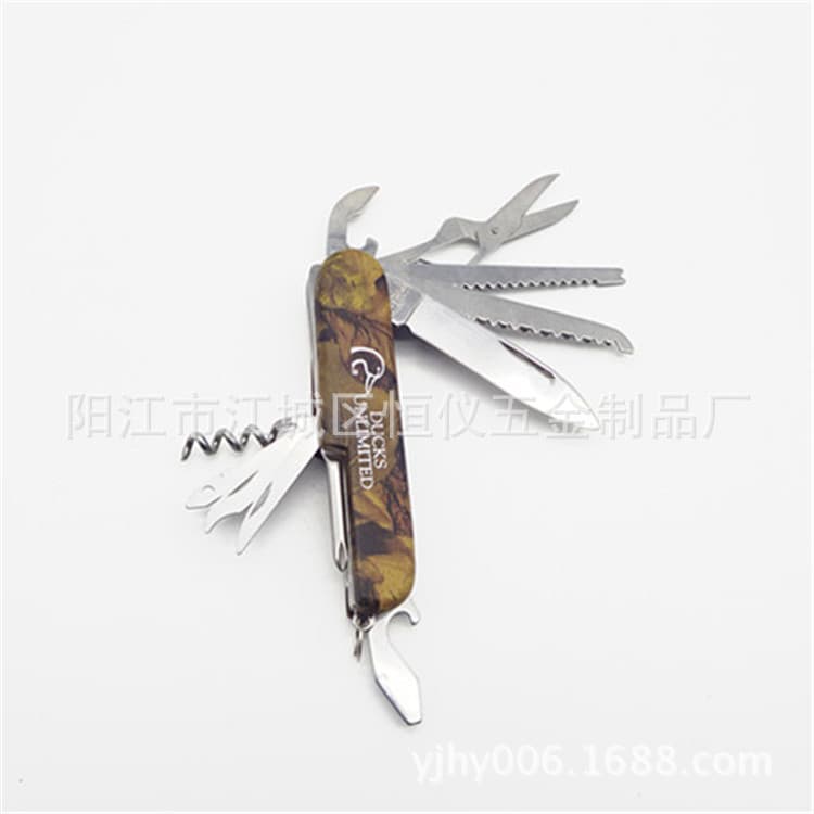 Supply Gift Knife Camo Multifunctional Knife Mini Swiss Army Knife Stainless Steel Knife