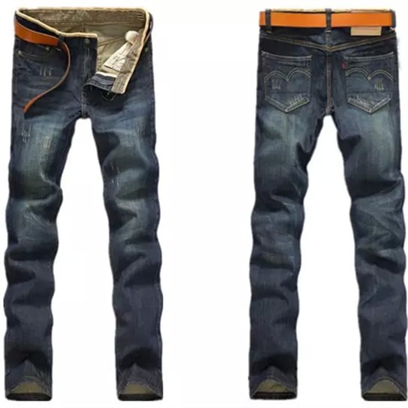 Powerful manufacturer 2025 spring and autumn new style slim straight men's jeans for men. We are looking for a dropshipping agent.