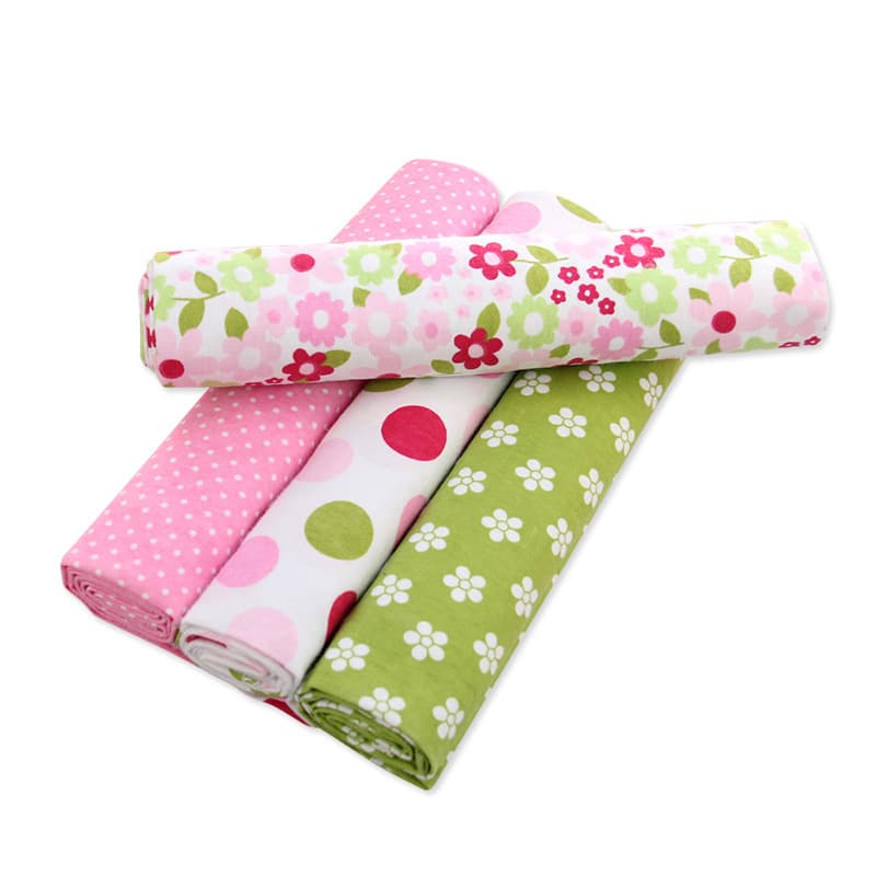 Purple Soft Cotton Flannel Newborn Swaddle, Pure Cotton Fitted Sheet, Cover Blanket, Baby Crib Sheet, Full Range of Varieties