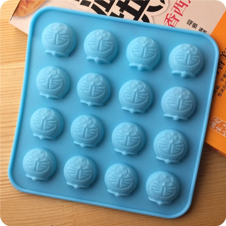 Baking Mold Chocolate Mold 16-Cavity Multi-Expression Doraemon Mold