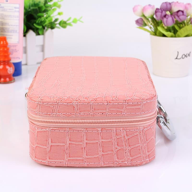 2024 Summer New Fashion Makeup Bag Korean Cute Cosmetic Case Portable Storage Bag Stone Pattern Bridesmaid Bag
