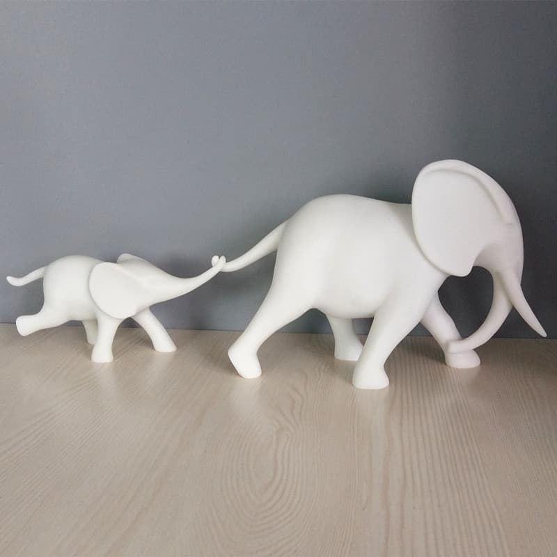 Resin Craft Creative Sandstone Elephant Home Decoration Living Room Sculpture Showroom Ornament