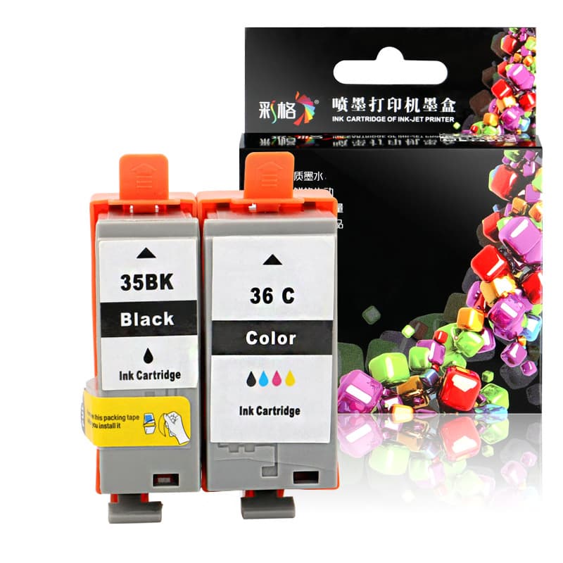 Color grid suitable for Canon PGI-35 ink cartridge PGI-35 ink cartridge CLI-36 ink cartridge Canon IP100 ink cartridge