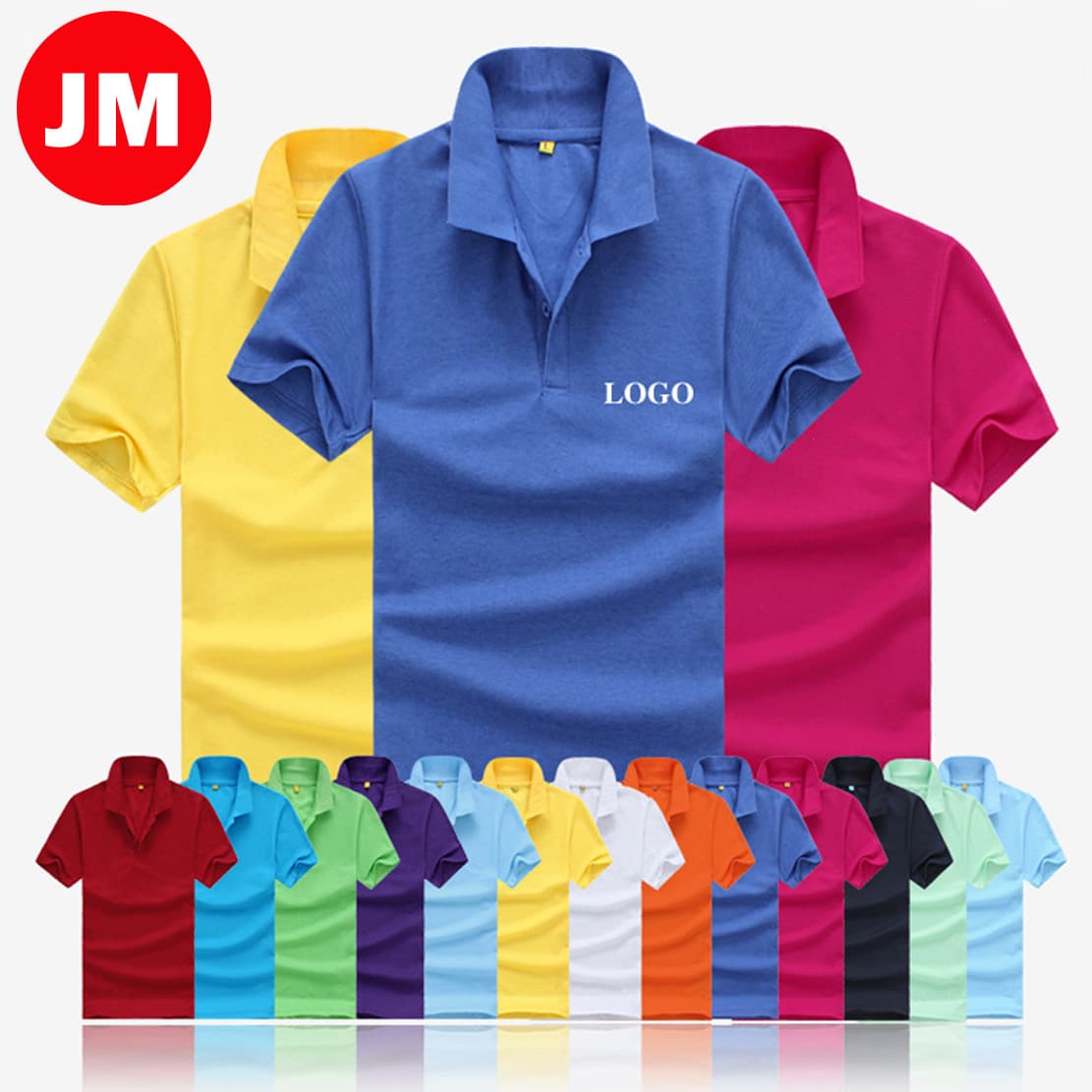 Full Polyester Lapel Advertising Cultural Shirt Custom-Made T-Shirt Custom-Made Sports Meeting Work Clothes Affordable Event Clothes Printing