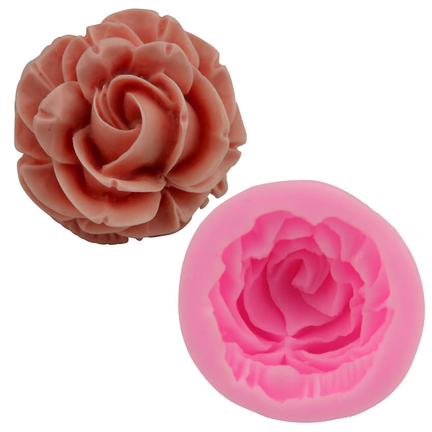 3D Rose Flower Sugar Art Cake Mold Baking Silicone Tool H2825 Irregular Shape for Cake Bread Mousse Jelly Chocolate Making