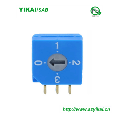 Supply original imported side-insert rotary switch 4-position, encoder switch RS30003/RR32303