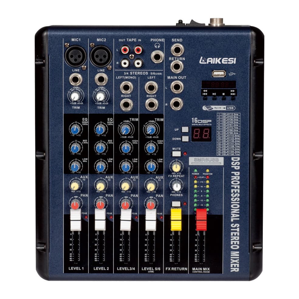 Cross-Border Mini Mixer 6-Channel 10-Channel Professional Small Conference Stage Performance Mixer Professional Sound Mixer