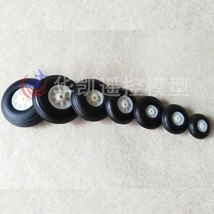 Recommended silicone rubber model aircraft accessory tires, Huakai multi-size airplane model rubber wheels