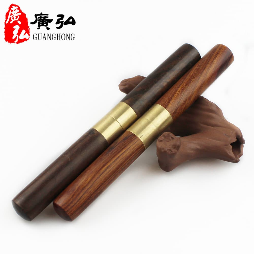 Small Ebony Tea Pick, Rosewood Tea Knife, Pu-erh Tea Awl, Tea Ceremony Accessories, Precision Steel Tea Pry Tool with Custom Engraved Logo