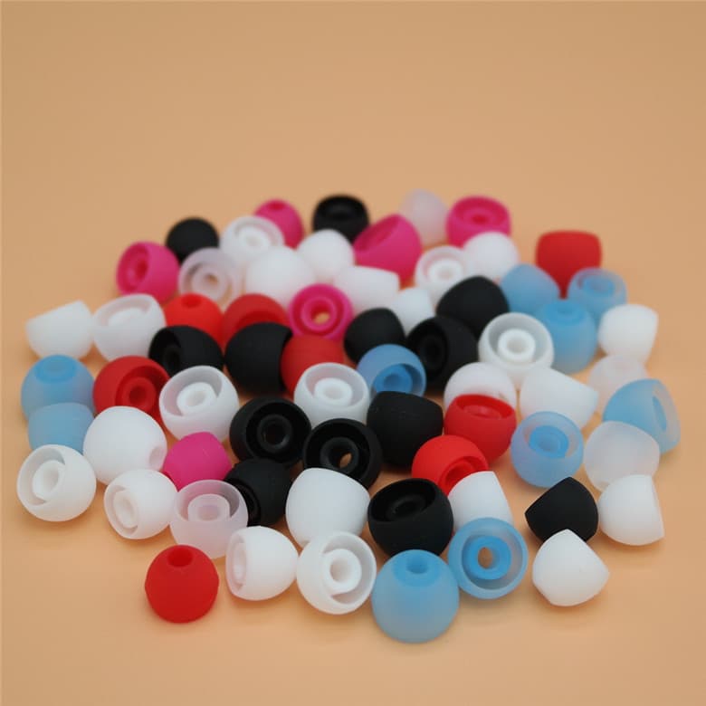 Factory Direct Headphone Silicone Covers with 3.8mm Inner Diameter, Bullet-Style Ear Tips in Seven Colors