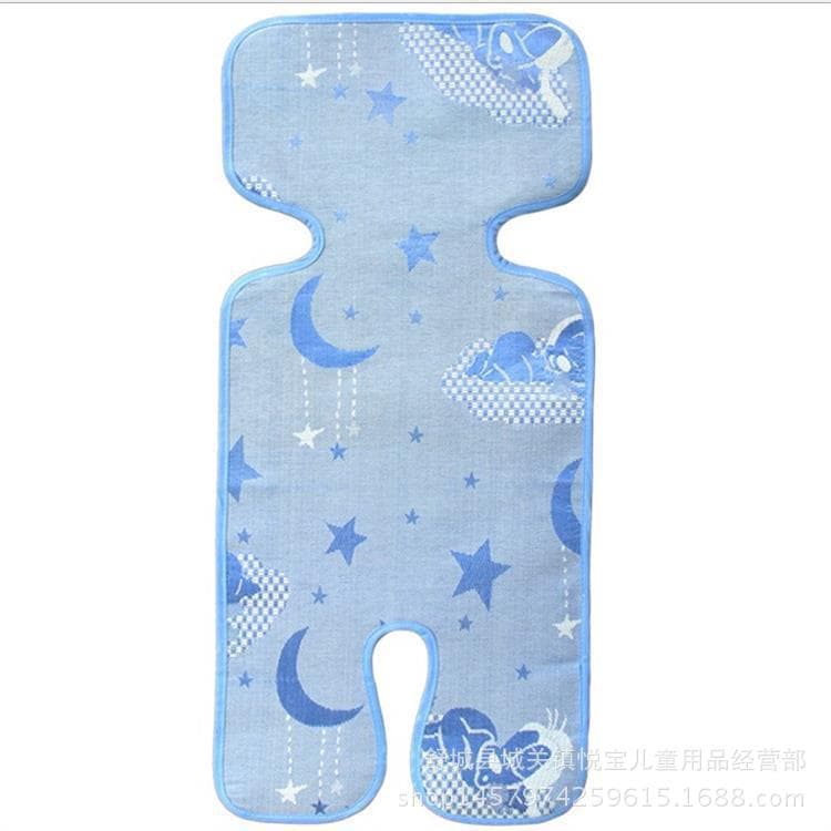 Baby Stroller Mat Cushion, Children's Car Seat Cushion, Bamboo Charcoal Ice Silk Breathable Baby Car Mat