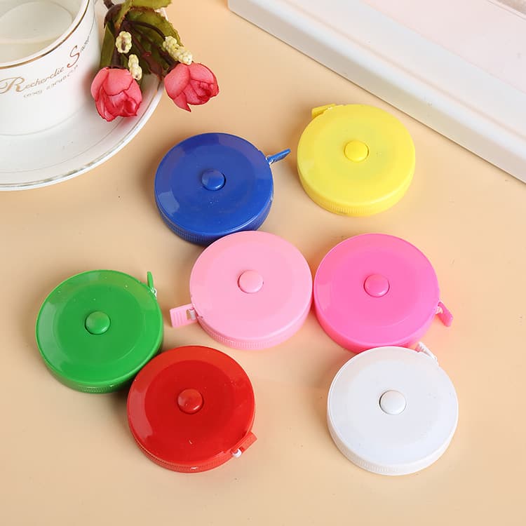 Korean style cute ruler with colorful plastic casing, measuring tape, sizing tape, telescopic tailor's ruler, small tape measure wholesale.