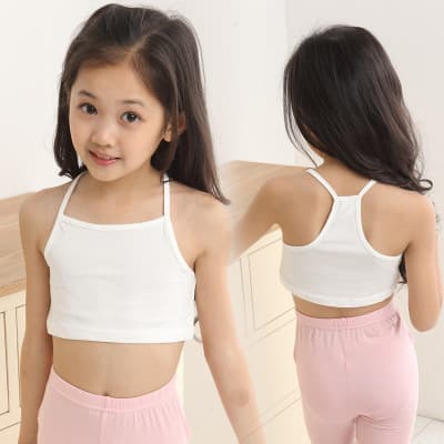 Big Girl Underwear Bras Girls Bra Bandeau Wrap Bust Children's Strappy Camisole Little Girls Puberty Student