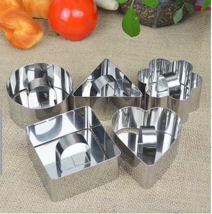 Baking Tools Mousse Ring Cake Ring Mini Stainless Steel Cutter Cookie Mold Cake Mold Multiple Options Available