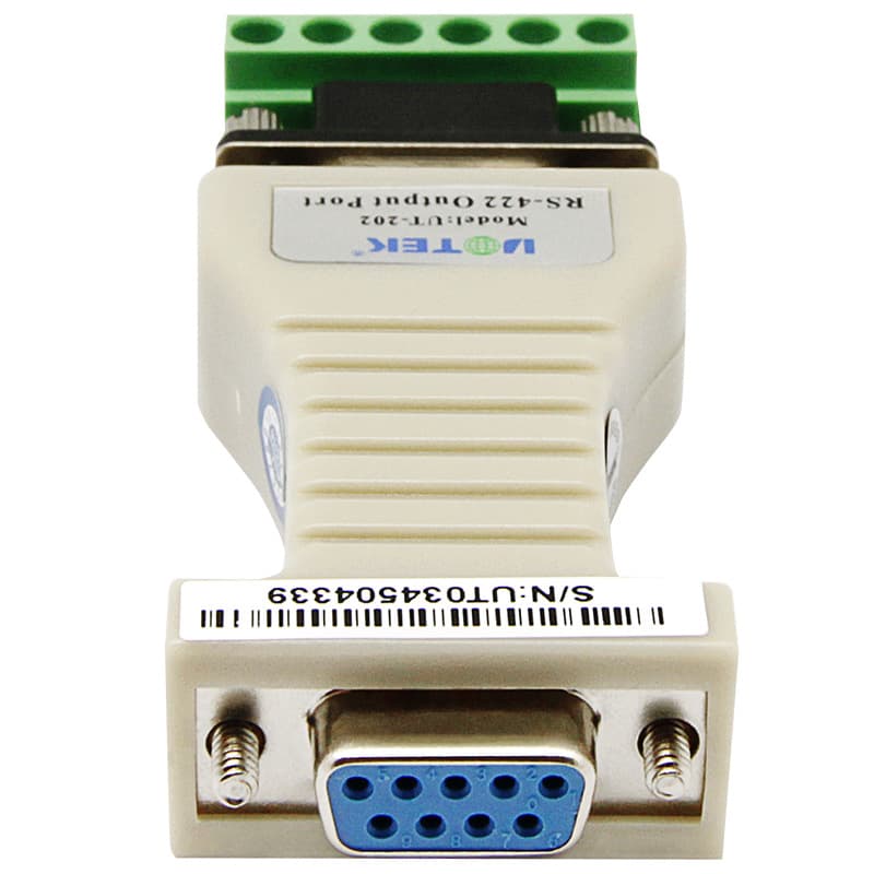 Yutai 232 to 422 Converter Passive Bidirectional RS422 to 9-Pin Serial Port 232 Conversion Module UT-202D