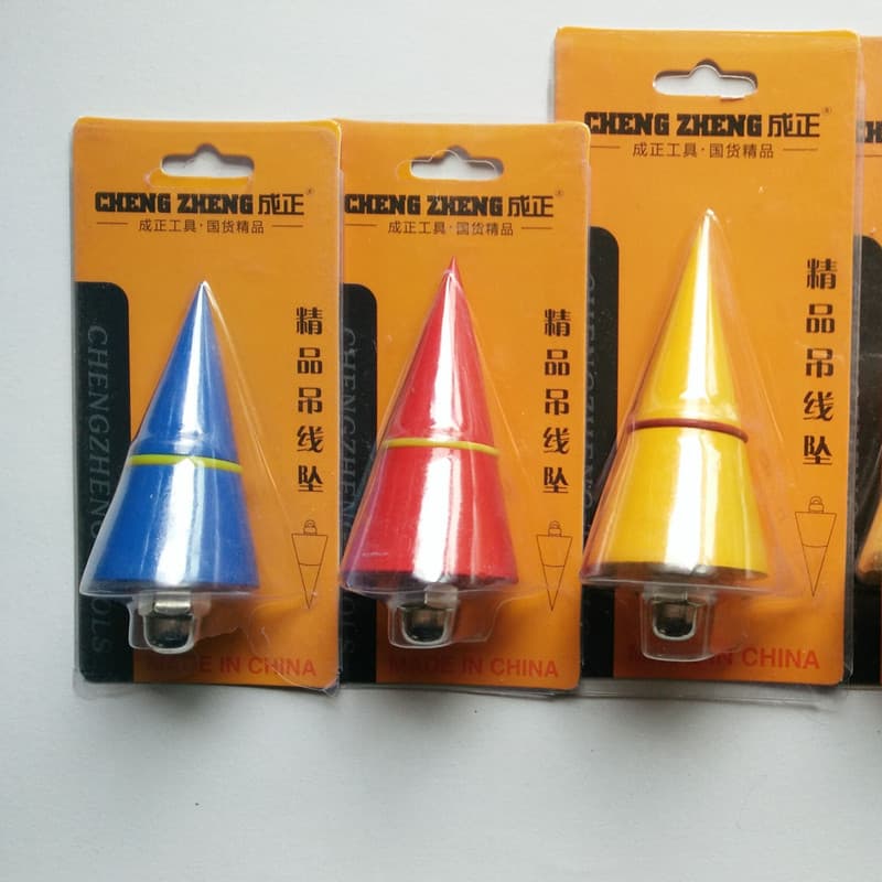 Hanging wire pendant magnetic wire pendant 300g hanging wire hammer paper plastic packaging cement construction site line vertical top measuring tool