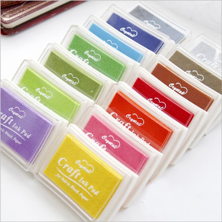 In Stock Inkpad Creative Exquisite Cute Mini Inkpad Concave Waist Boxed Large Inkpad Wholesale Seal Companion