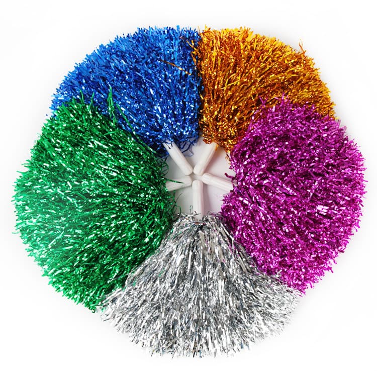 Wholesale cheerleading pom-poms, hand-shaking flowers 20G for square dancing, aerobics colored balls, school sports event props