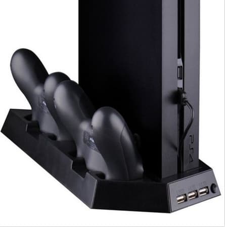 Factory Direct PS4 Console Stand Fan with Controller Charger Stand and Cooling Base