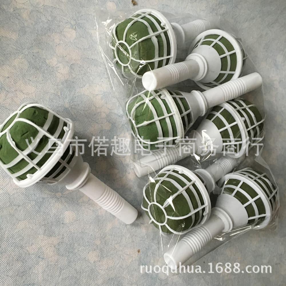 Plastic Flower Holder with Mud, Floral Foam Included, Florist Special, Factory Direct, Bouquet Holder