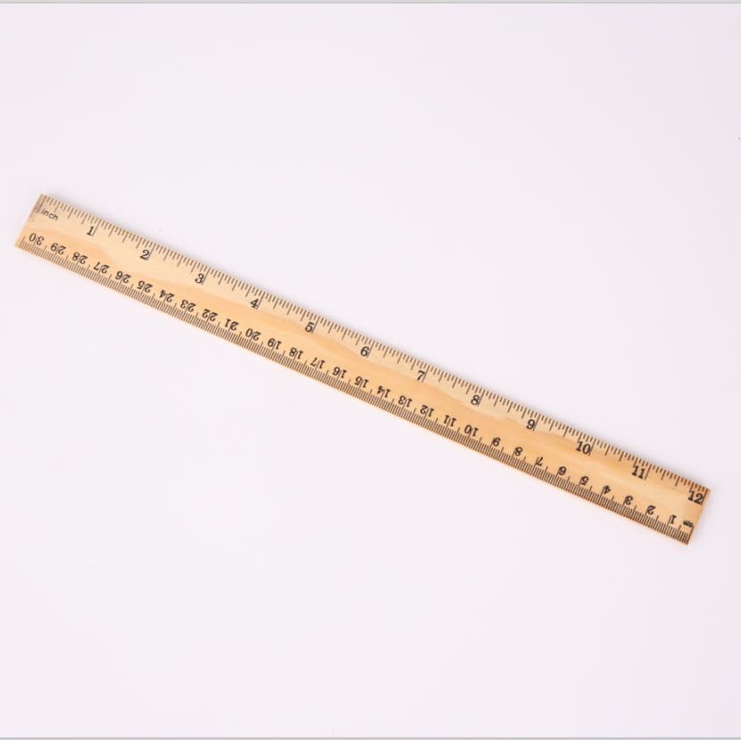30cm Wooden Ruler Bamboo Ruler Inch Tailor Ruler Sewing Ruler Quilting Ruler Fabric Ruler Wood Ruler Sewing Household Tool