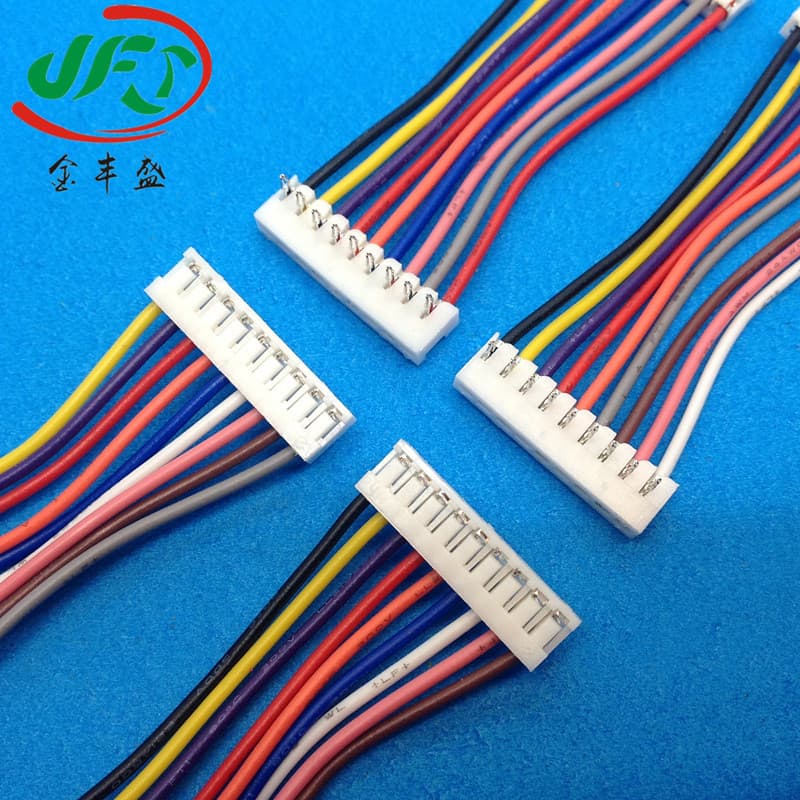 Manufacturer Jc25 Terminal Connection Wire 2.54mm Terminal Wire 9P Color Cable 90 Degree Bent Pin Terminal Wire Rear Welding Wire