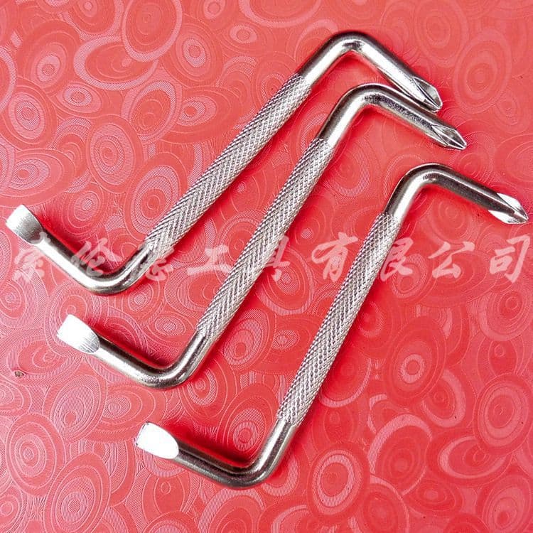 Z-type screwdriver slotted/cross Z-shaped right-angle small driver dual-use screwdriver bent short screwdriver anti-slip