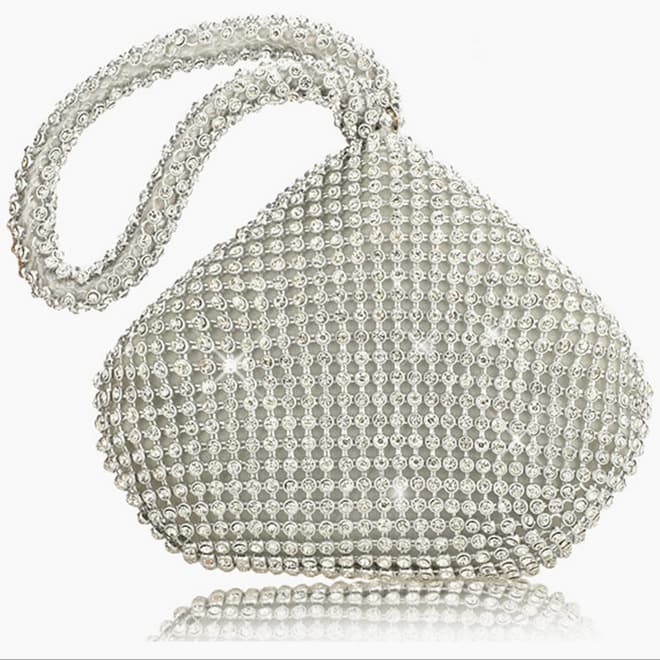 Cross-border New Wholesale Rhinestone Evening Bag Women's Handmade Party Bag Handheld Tote Rhinestone Clutch