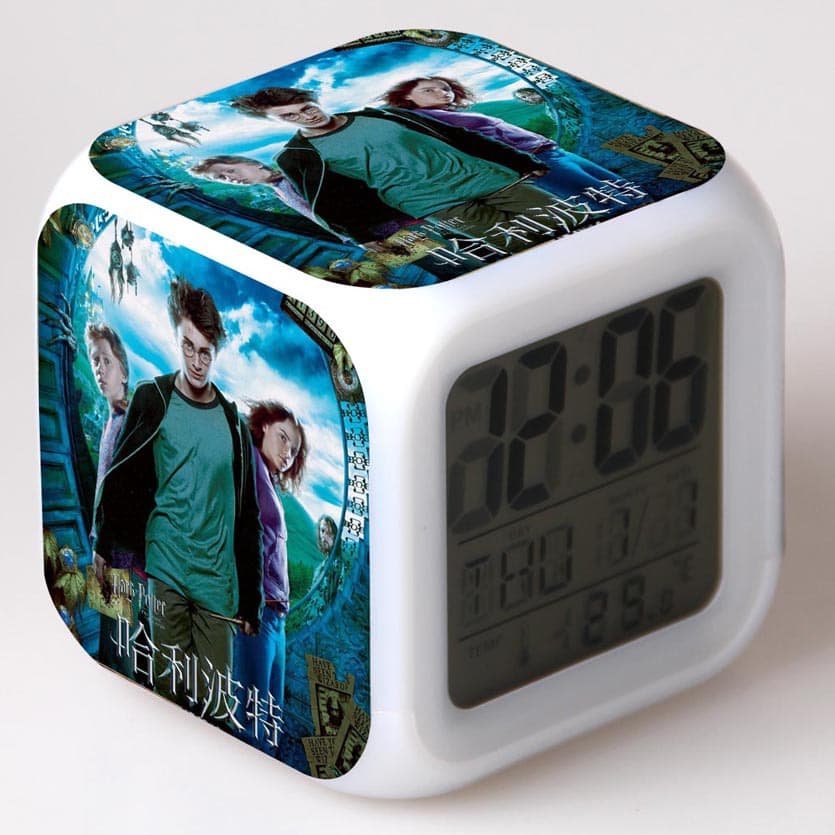 Harry Potter Colorful Mood LED Alarm Clock from European and American Movies, Customizable with Your Image
