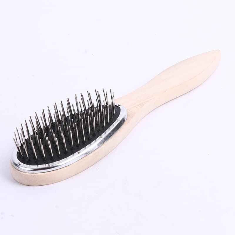 Hairdressing supplies wig care practical tools anti-static Wood wig comb steel tooth comb health care comb wholesale