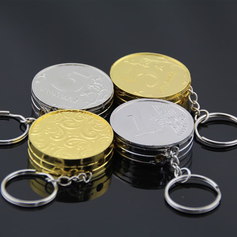 Shunxin 807 Gold Coin Pendant Creative Lighter Metal Refillable Lighter Wholesale Mini Flame