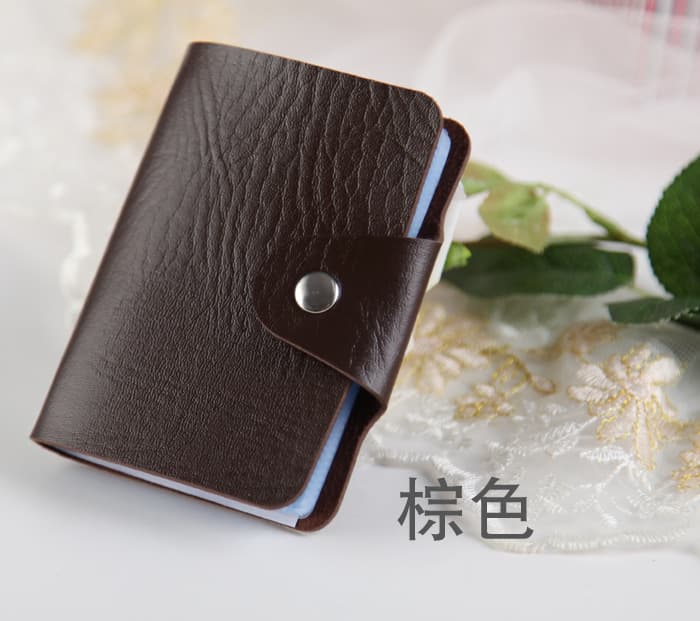 Anti-Demagnetization Anti-Theft Card Holder Card Case Wholesale Multi-Slot Bank PU Leather Printed Advertising Gift Card Organizer
