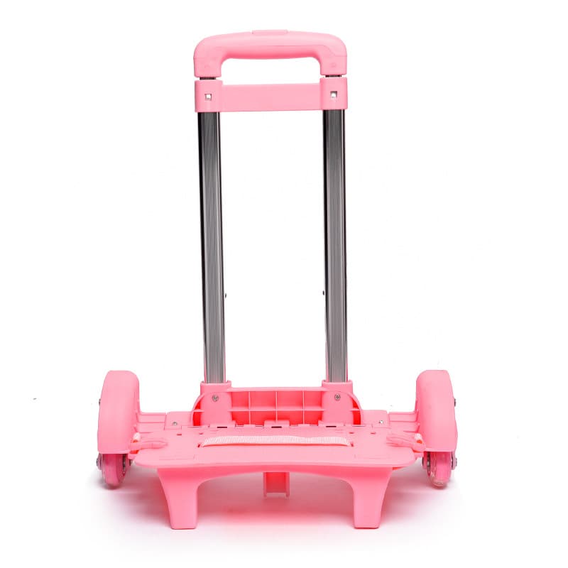 Aluminum Alloy Backpack Luggage Handle Six-Wheel Detachable Elementary School Student Bag Accessories Hand Pull Car Parts