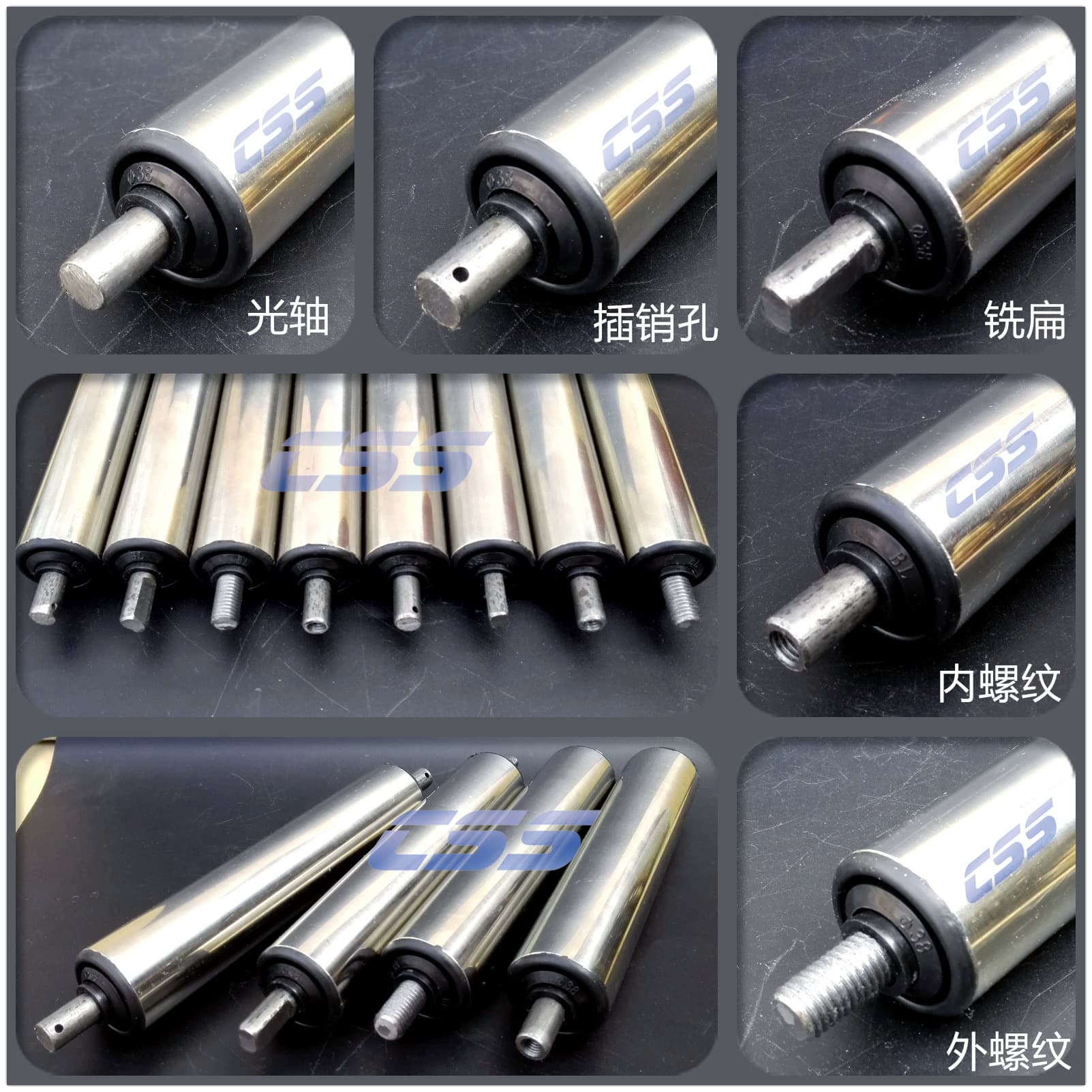 Creation Unisyn - Conveyor Line Idler Roller Tube No Power Roller Belt Galvanized Conveyor Belt Drum Tube