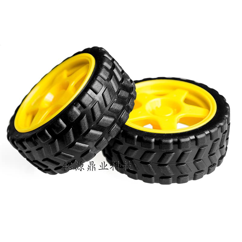 Rubber Wheel / Robot / Line Tracking Car Accessories Smart Car Tire Chassis Wheel