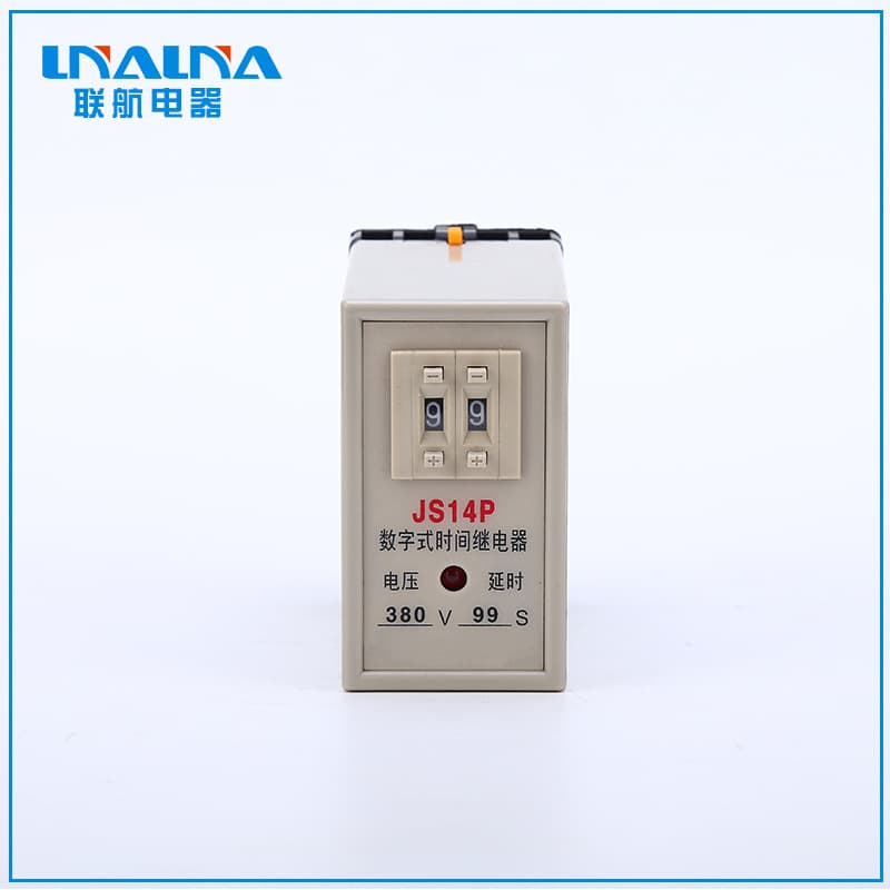 JS14P Digital Switching Time Relay with Power-On Delay AC220V DC24VAC 380V Digital Display