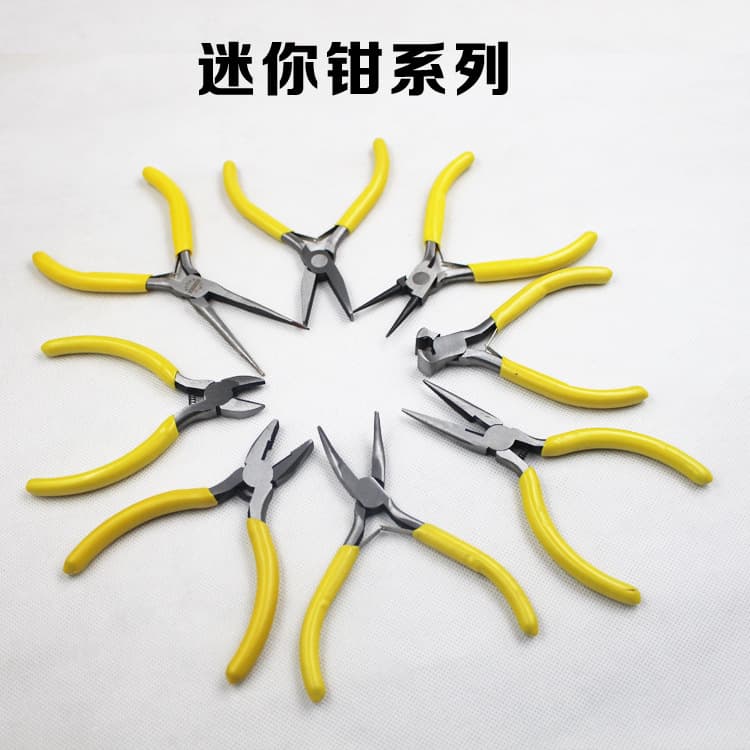 Mini Pliers and Small Pliers Manufacturer 5-Inch Needle-Nose Pliers Diagonal Pliers Jewelry Beading DIY Jewelry Pliers Manual Pliers
