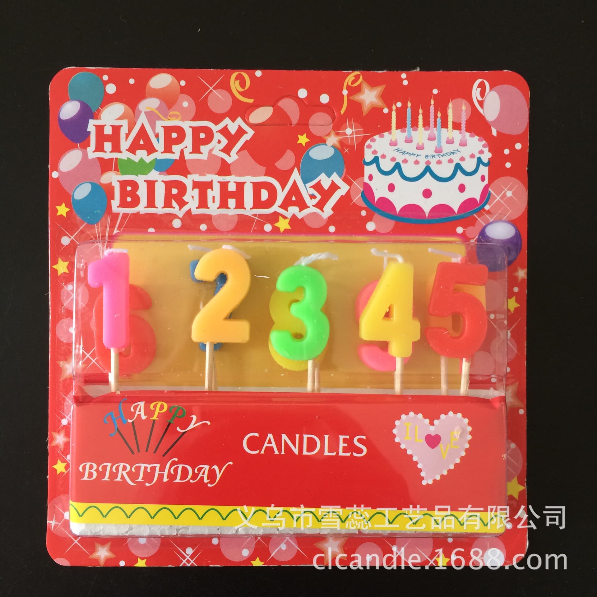 Wholesale Digital Candle Craft Birthday Candle Hot Selling Birthday Gift Candle for Cake Baking