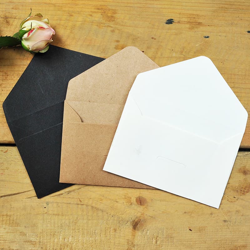 Card envelopes 3 styles Korean creative vintage kraft paper business card storage envelopes - mini series Western small envelopes