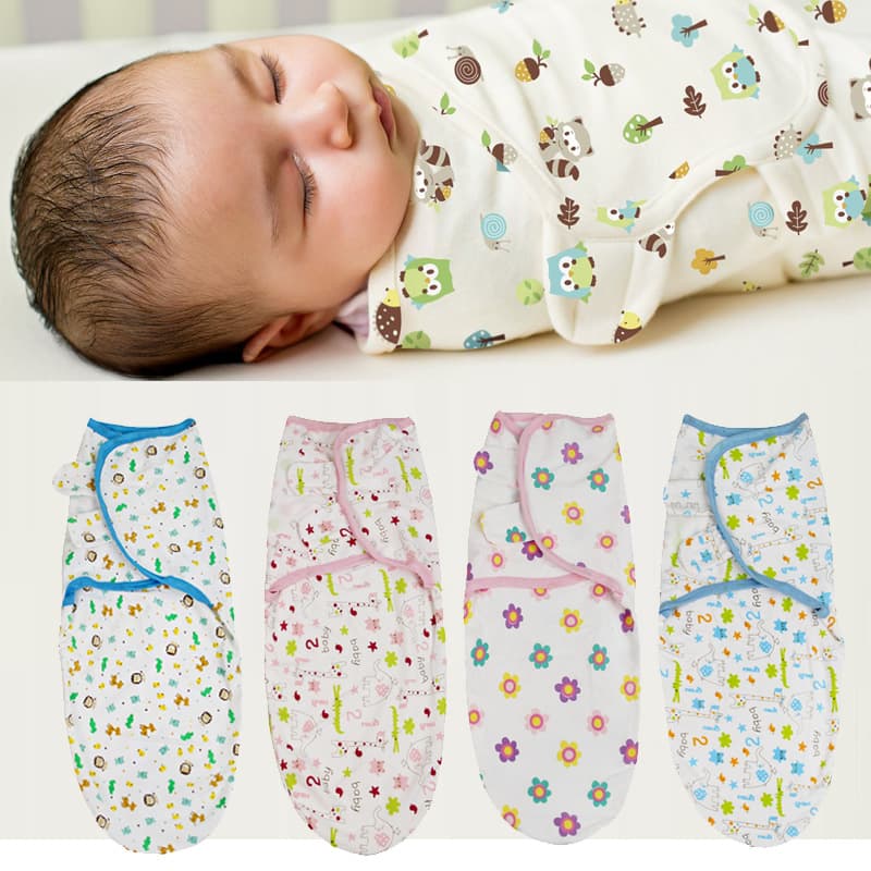 Roofei spring, summer and autumn new product cotton jersey baby swaddle wrap newborn blanket sleeping bag baby swaddle