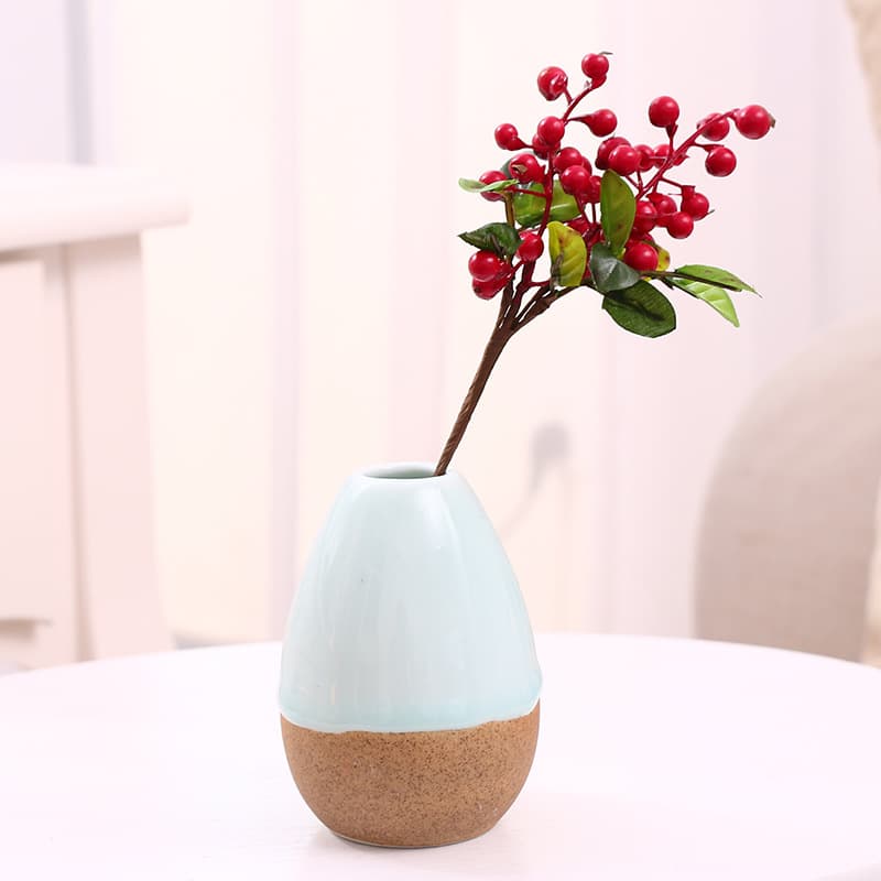 Wholesale Simulation Foam Flowers Red Christmas Small Berry Blueberry Table Hotel Decoration Artificial Flower Arrangement